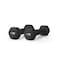Wecare Fitness Neoprene Coated 2 Lbs Dumbbells for Non-Slip Grip, Set of Two, Black, 2PK WC-2P-2LB-BK - alternate 8